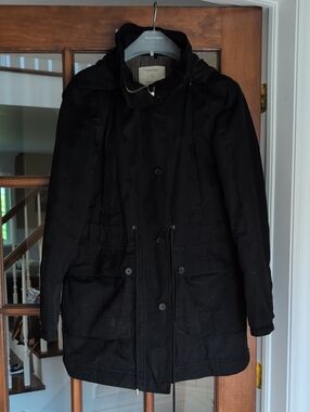 Zara Trafaluc Black M Tweed Jacket in Beige and Pink Herringbone